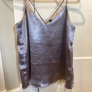 Purple metallic tank top